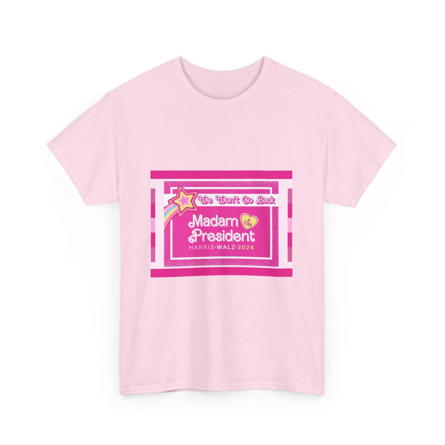 WE AREN'T GOING BACK PINK TEE