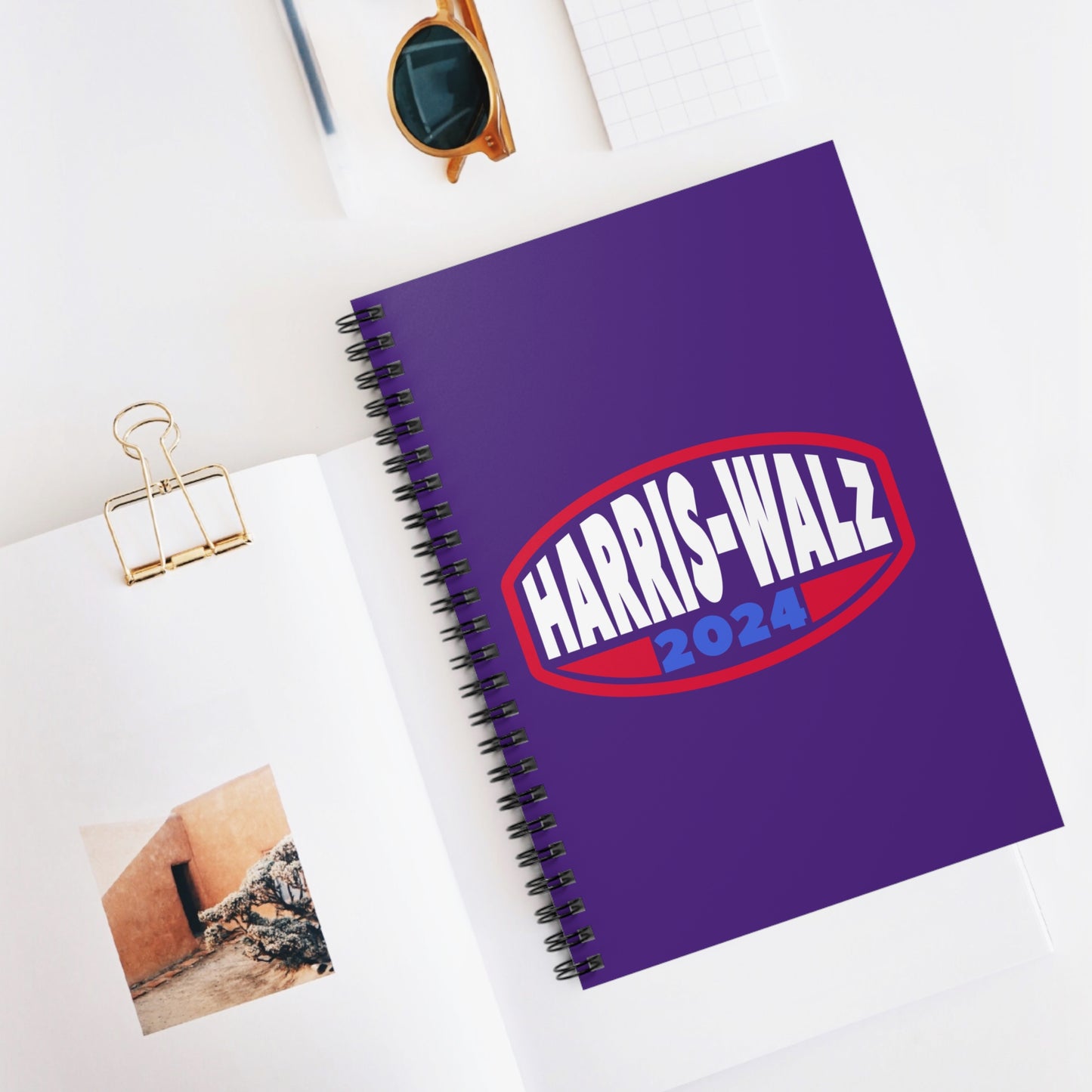 HARRIS WALZ 2024 SPIRAL NOTEBOOK