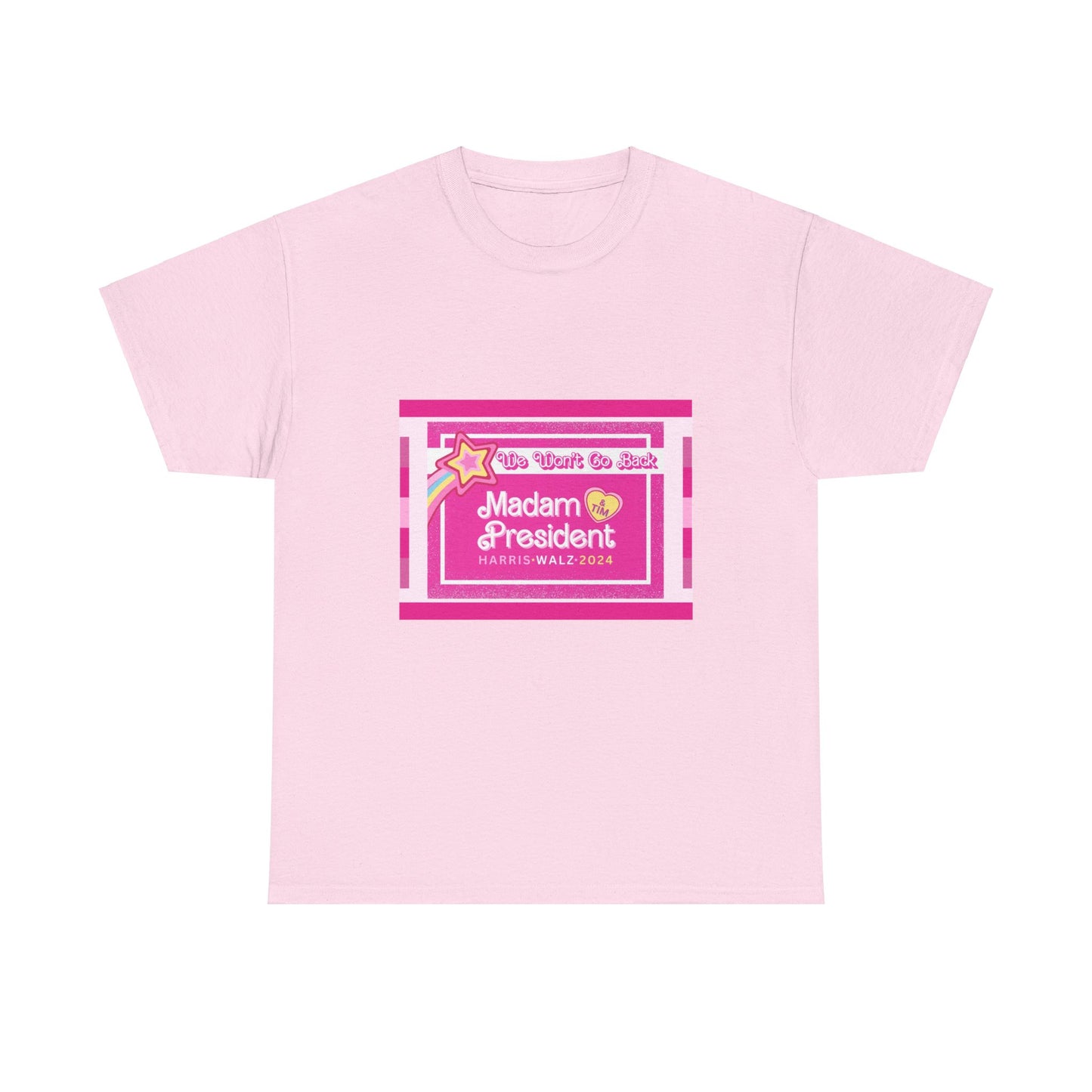 WE AREN'T GOING BACK PINK TEE