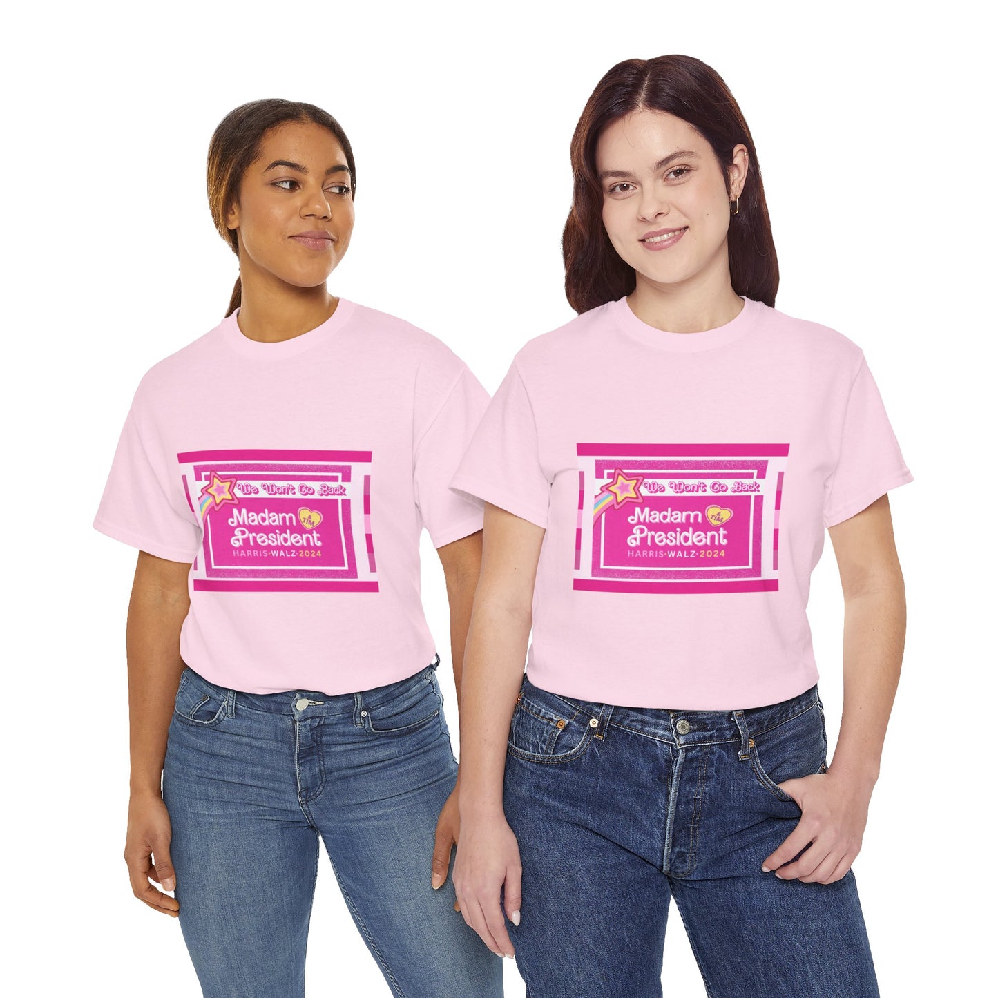 WE AREN'T GOING BACK PINK TEE