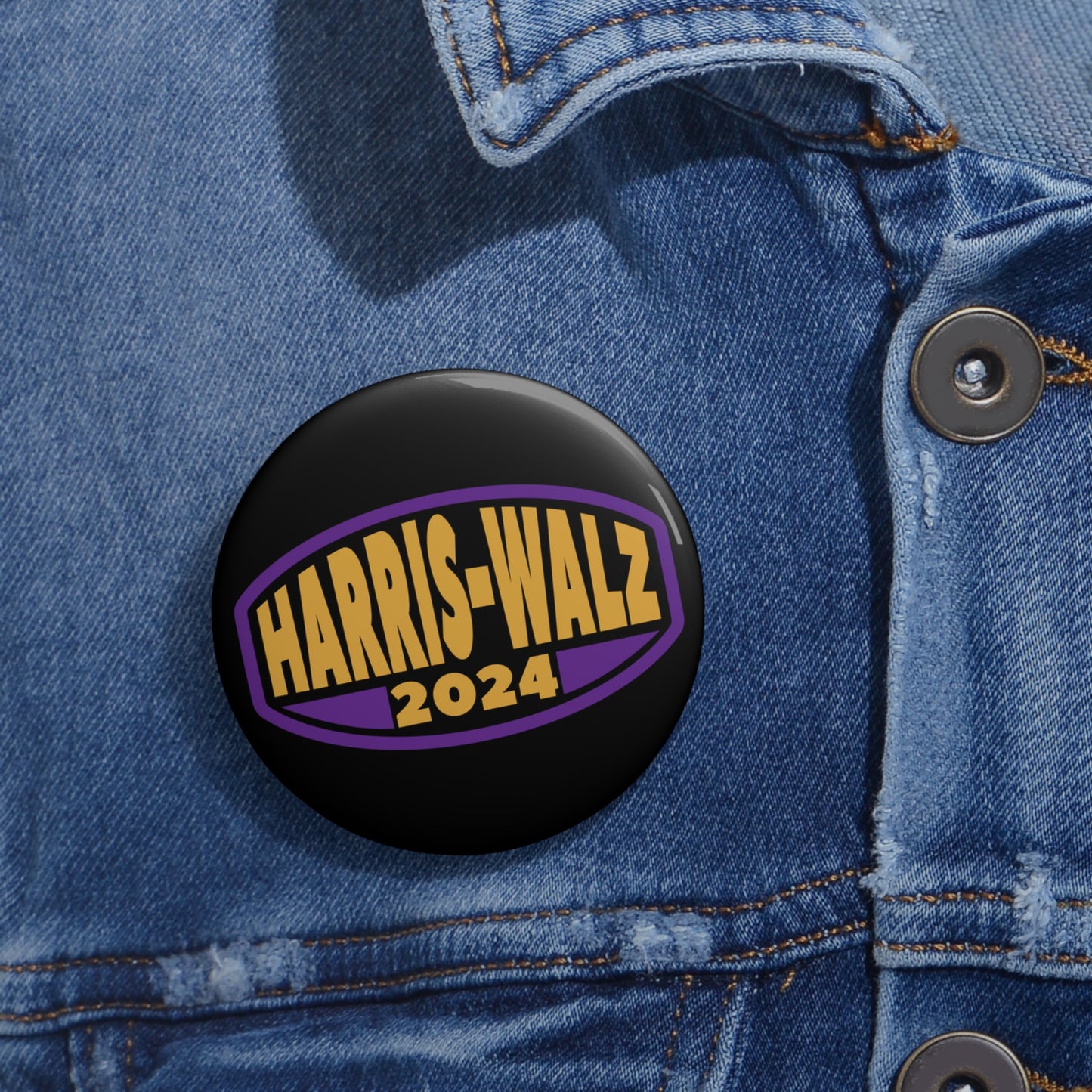 HARRIS WALZ 2024 PIN BUTTON