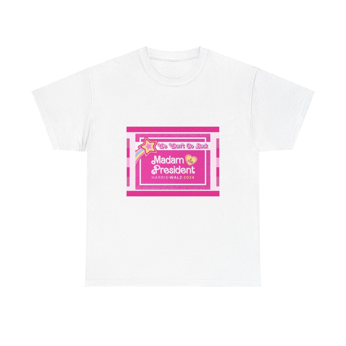 WE AREN'T GOING BACK PINK TEE