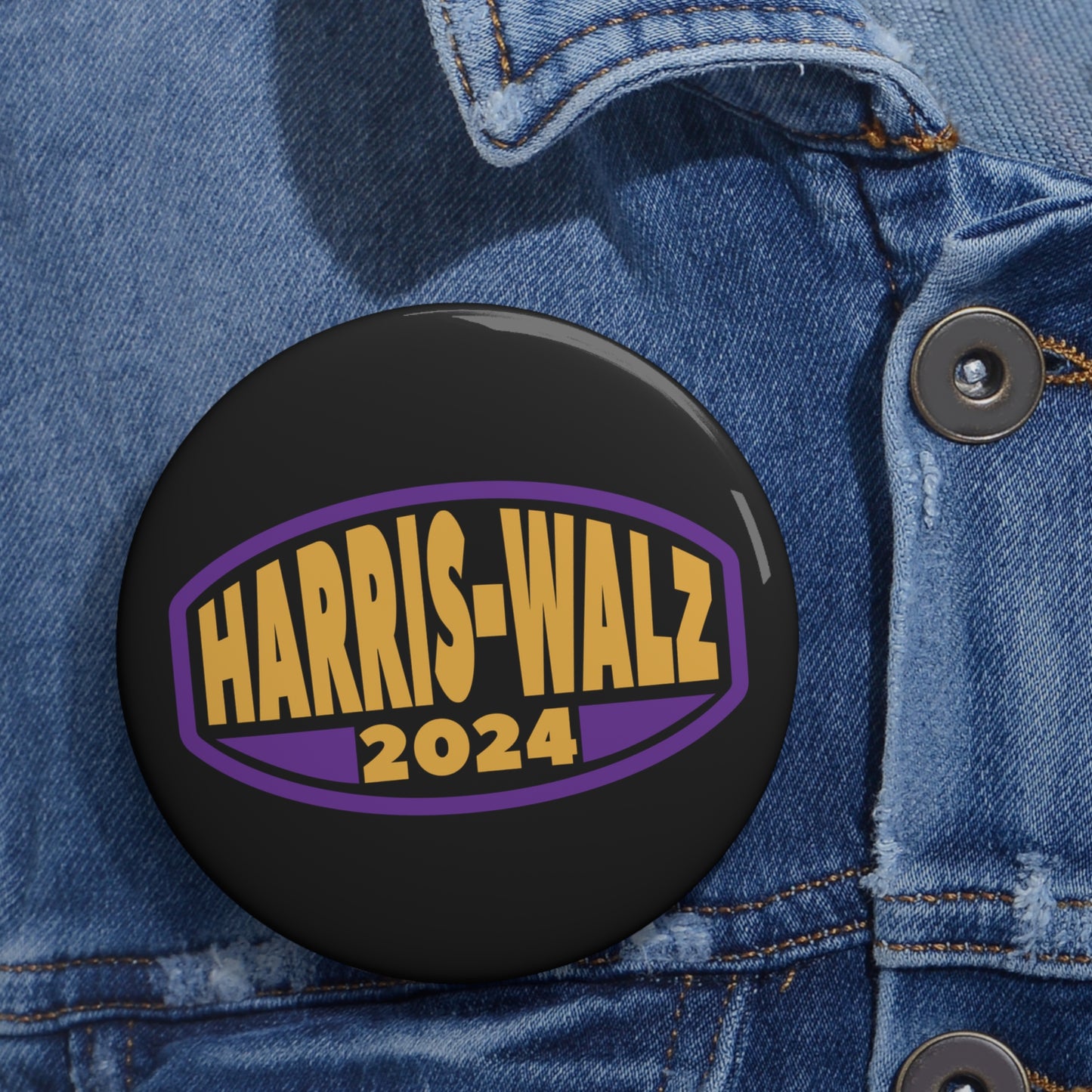 HARRIS WALZ 2024 PIN BUTTON