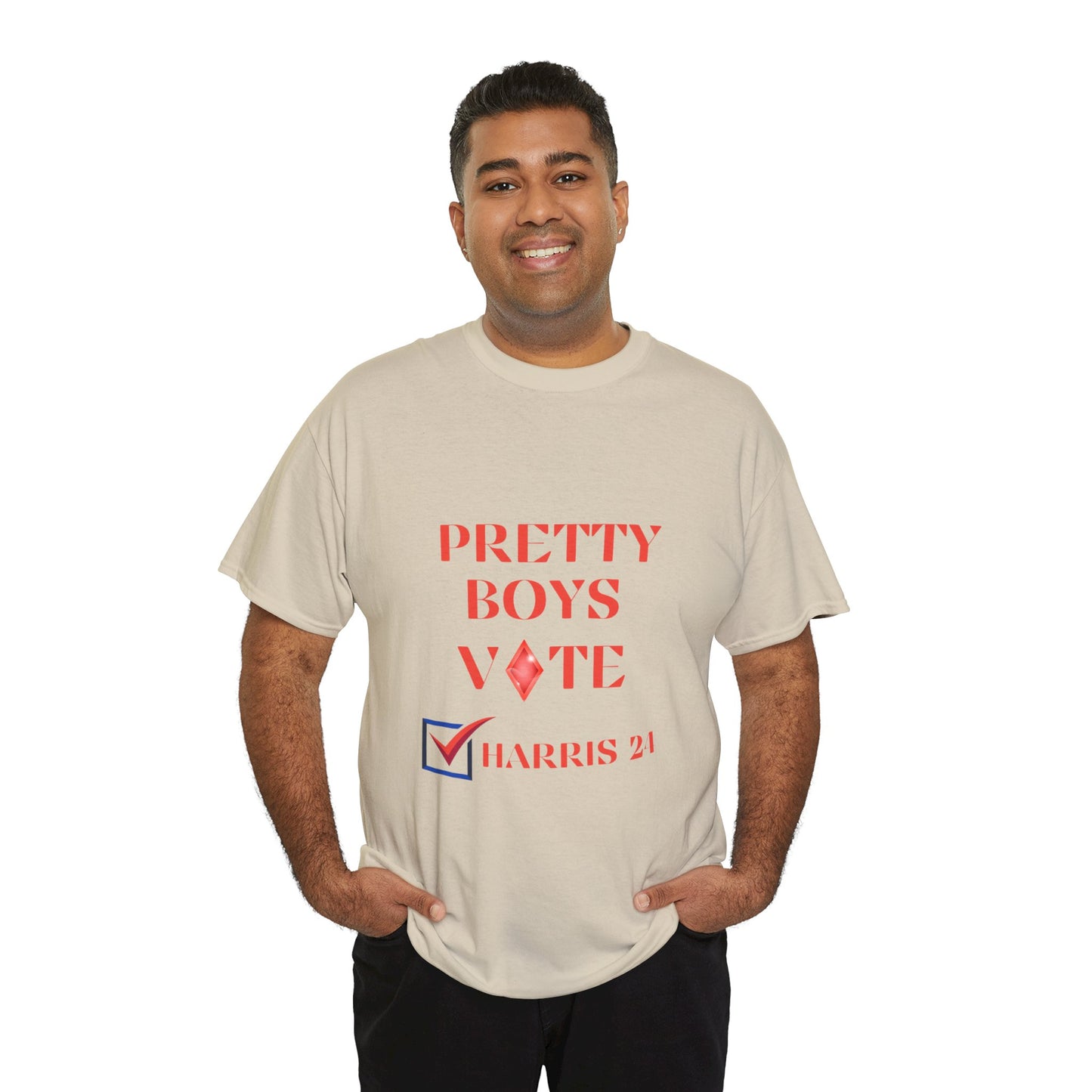 PRETTY BOYS VOTE HARRIS T-SHIRT