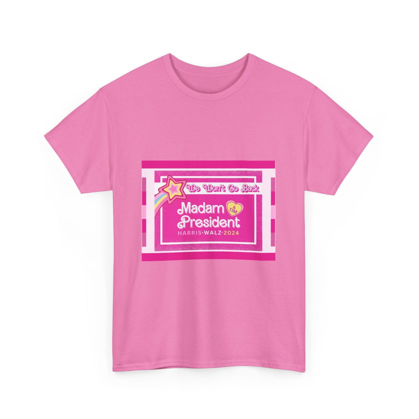 WE AREN'T GOING BACK PINK TEE