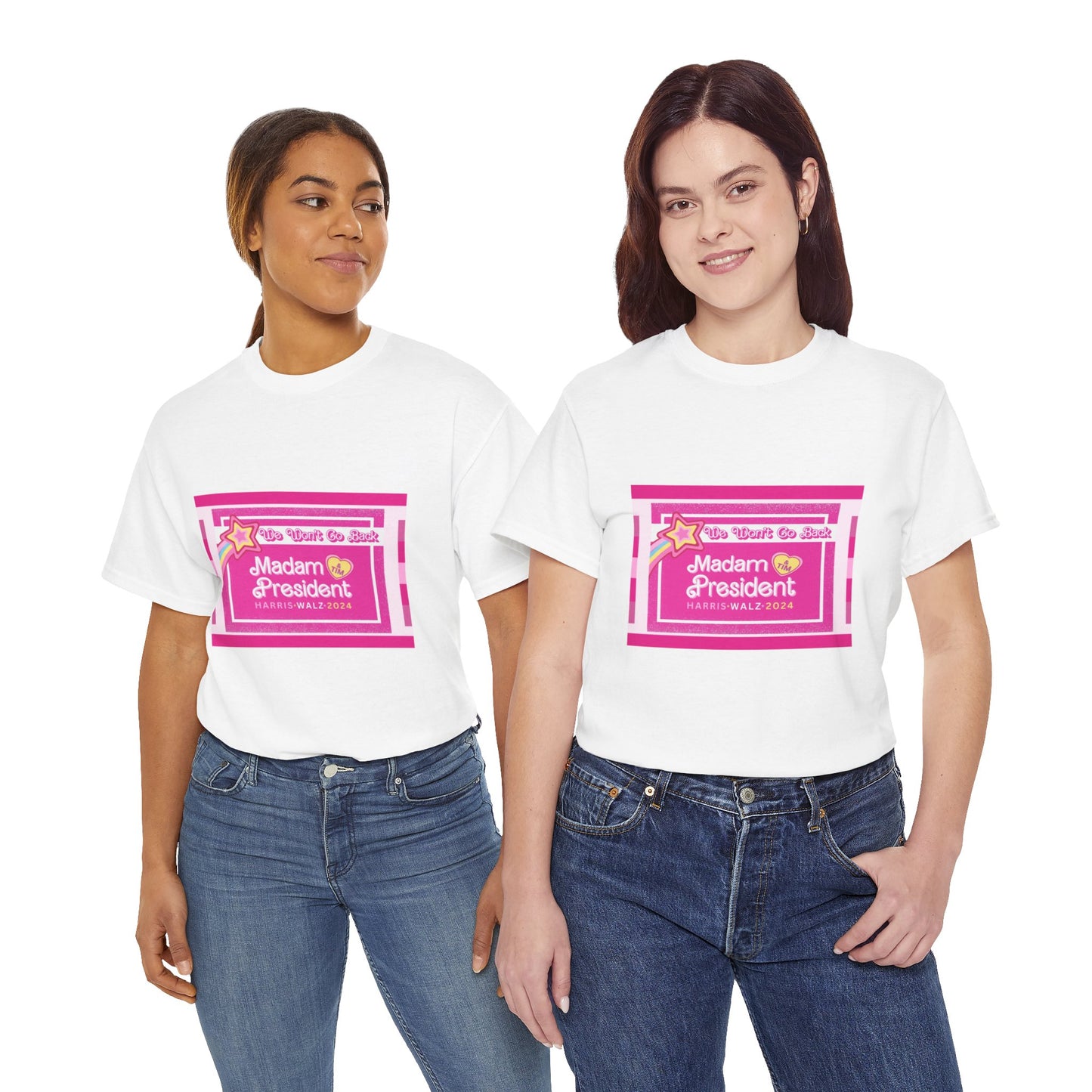 WE AREN'T GOING BACK PINK TEE