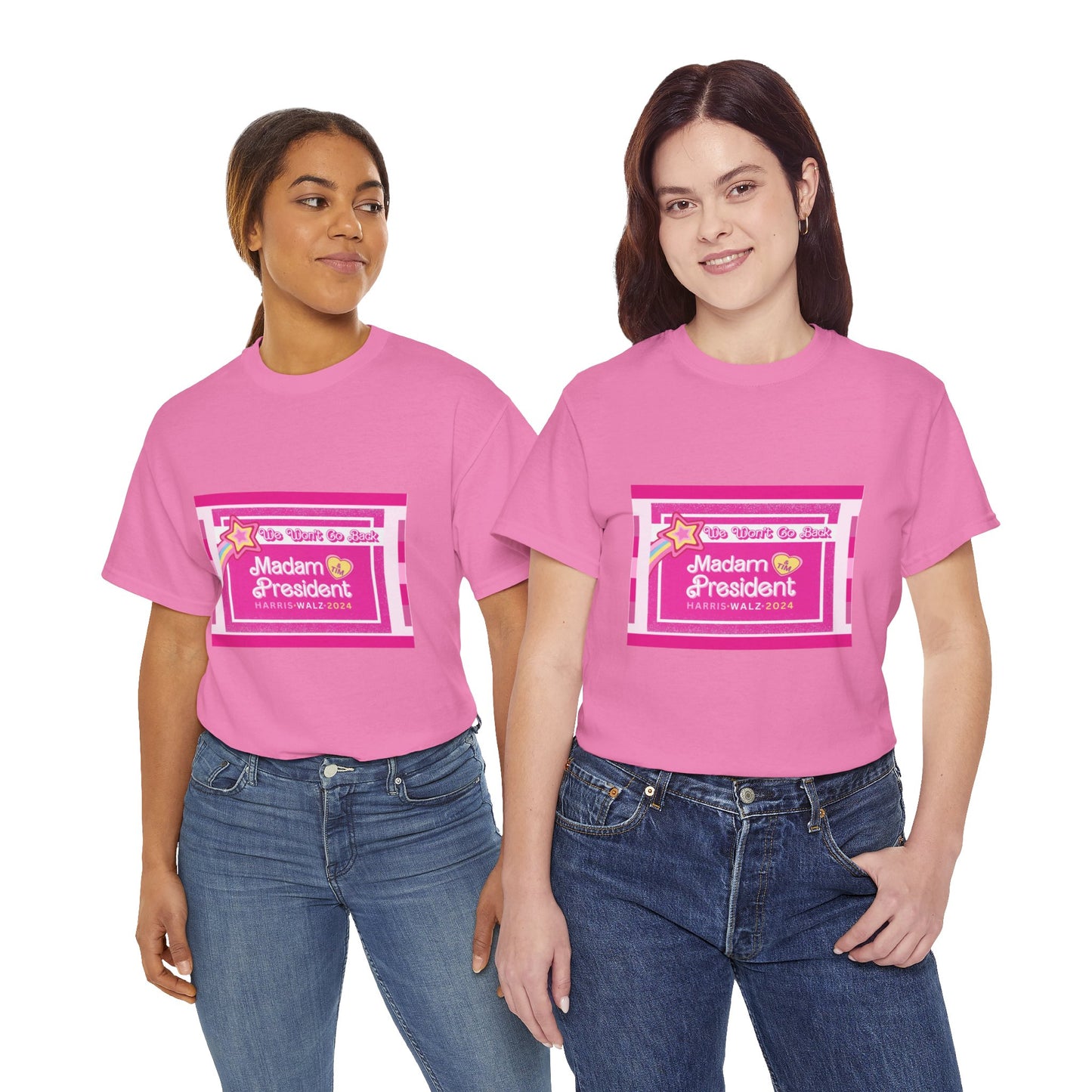 WE AREN'T GOING BACK PINK TEE