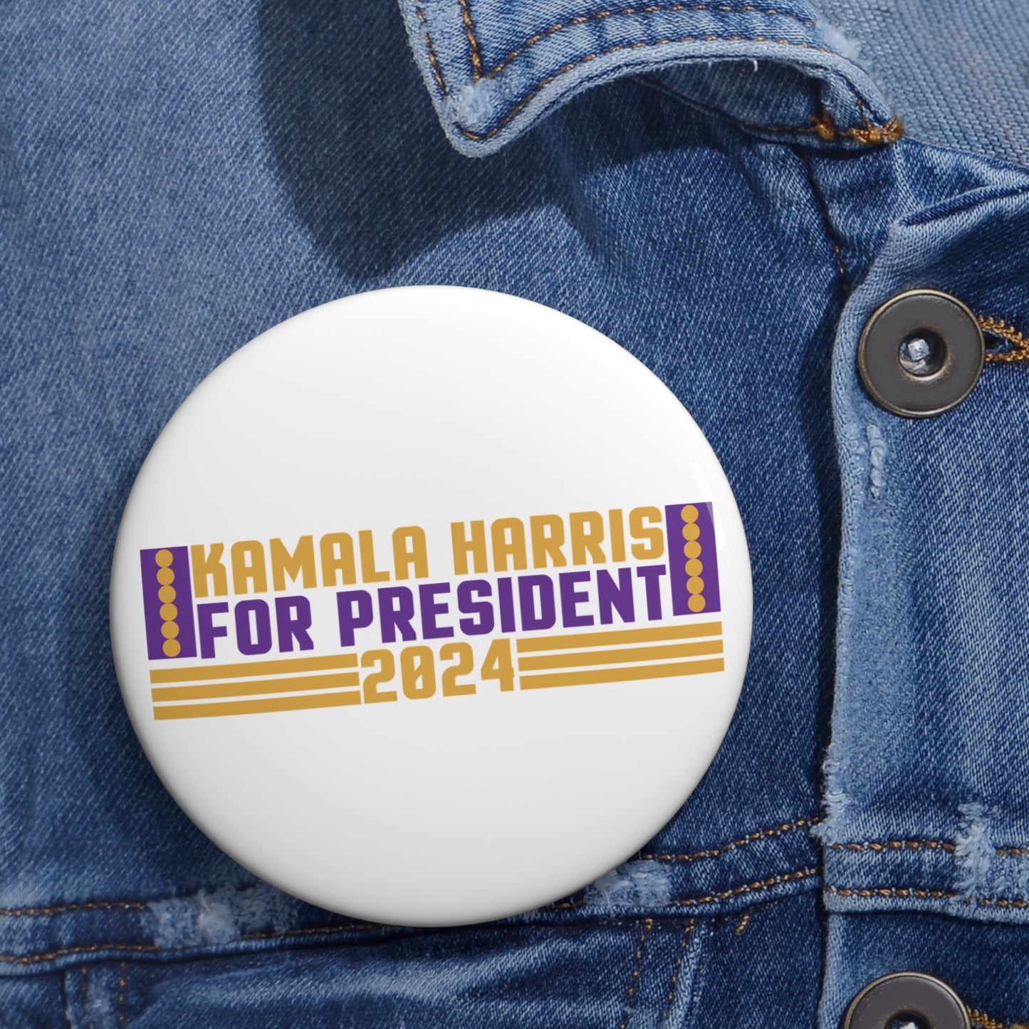 FOR PRESIDENT 2024 PIN BUTTON