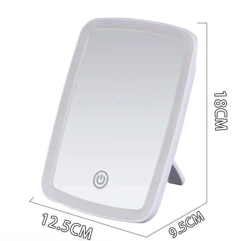 LED Makeup Mirror with Stand Desktop Folding