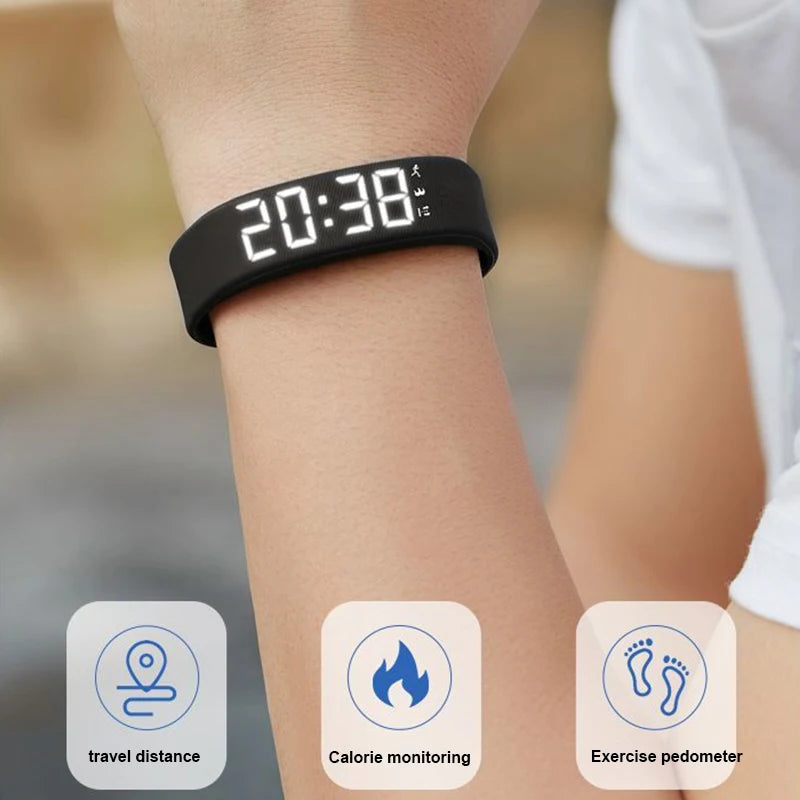 Smart Bracelet LED Digital Waterproof Smart Clock Smartband