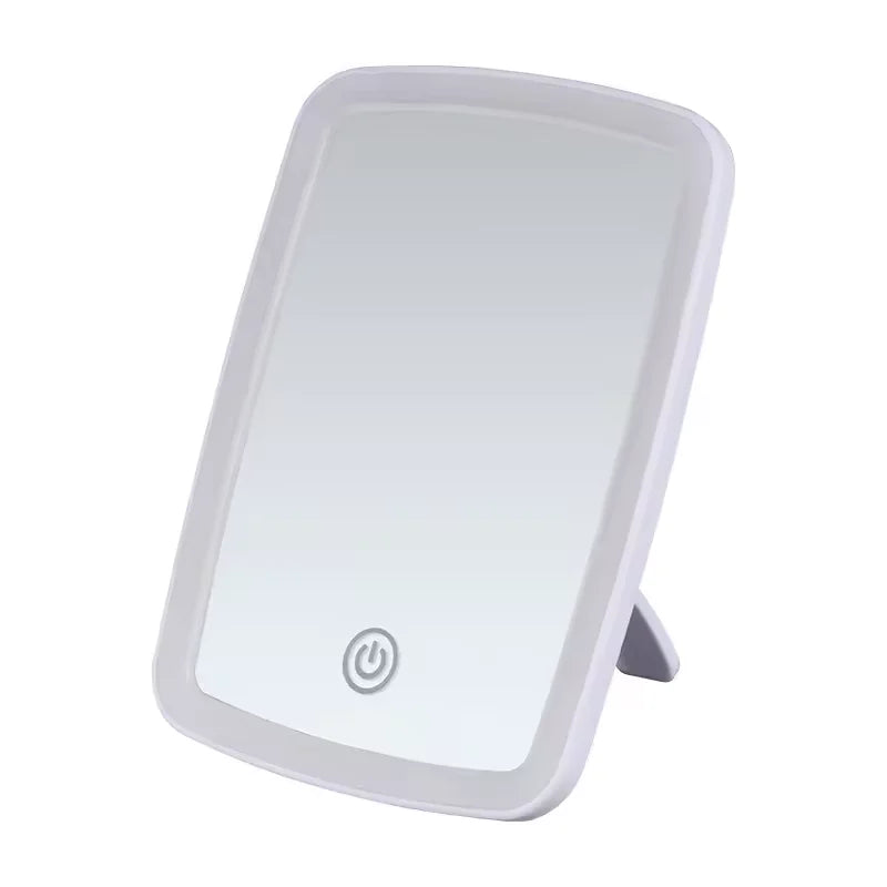 LED Makeup Mirror with Stand Desktop Folding