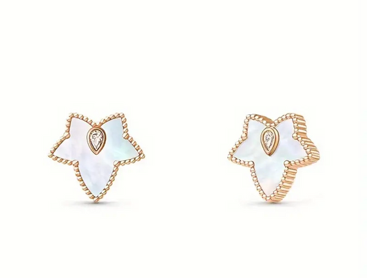 18K Gold Plated Stainless Steel Simple Luxury Stud Earrings